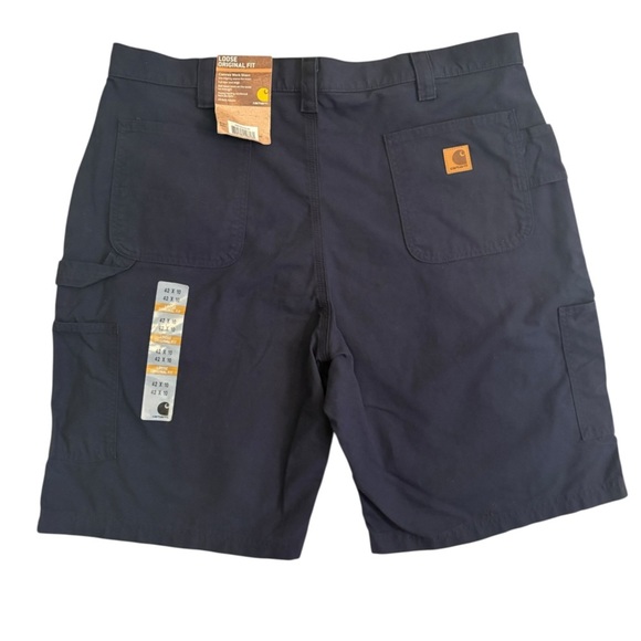 Carhartt Blue Flat Front Shorts with Tailored Fit 42x10 - Picture 3 of 10